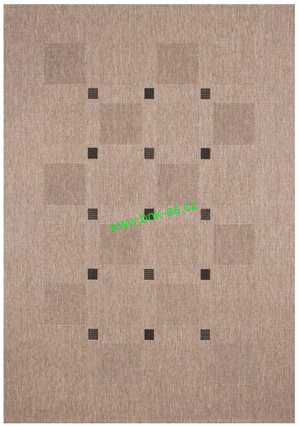 Kusový koberec FLOORLUX 20079 silver/black 60x110cm