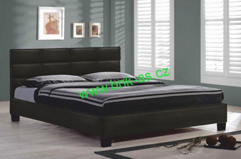 Tempo Kondela manželská postel s roštem MIKEL 160x200cm černá