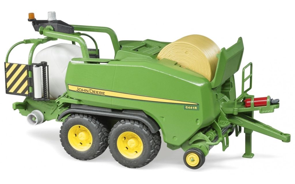 Bruder 02032 Balíkovač s baličkou John Deere C441R a dva balíky