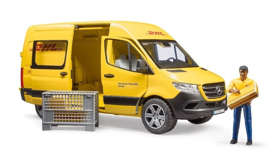 Bruder 02671 Mercedes-Benz Sprinter DHL s řidičem a příslušenstvím