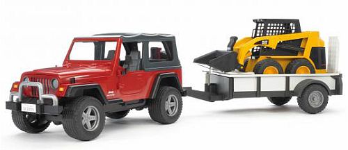 Bruder 02924 Jeep WRANGLER s vozíkem