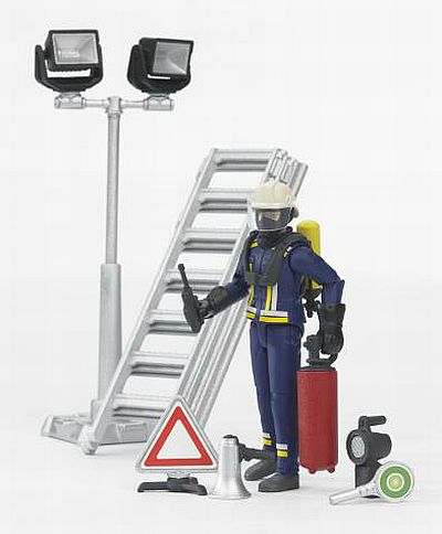Bruder 62700 Figurka hasič s příslušenstvím