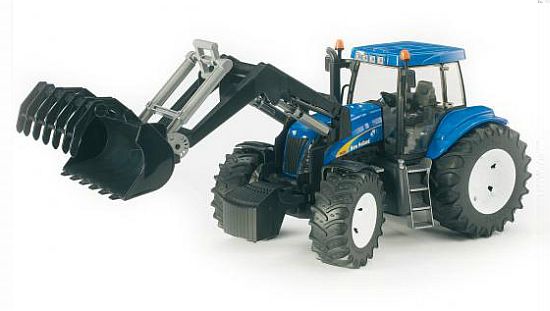 Bruder 03021 Traktor NEW HOLLAND + čelní nakladač