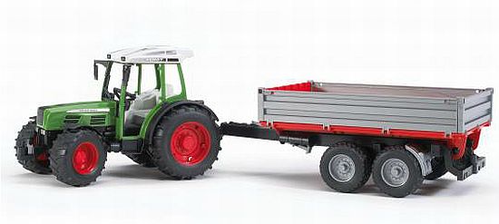 Bruder 02104 Traktor Fendt Farmer a sklápěcí vůz