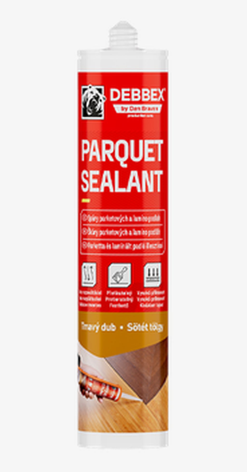 Parketový tmel 280ml Den Braven TMAVÝ DUB