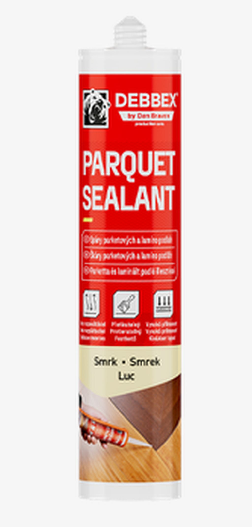 Parketový tmel 280ml Den Braven SMRK