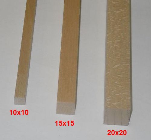 Spálenský masivní profil H 2020/90cm hranol 20x20mm BUK