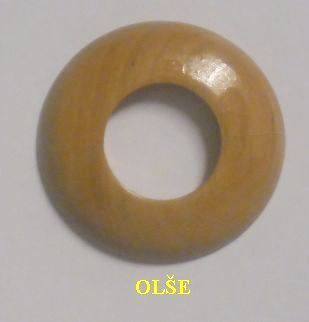 Dřevěná rozeta olše 3/8" - 18,5 mm - masiv