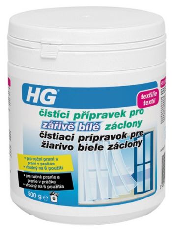 HG čistíci přípravek pro zářivě bílé záclony 500g