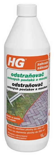 HG odstraňovač zelených povlaků a mechů 1l