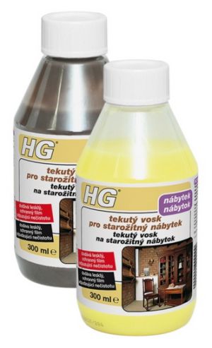HG tekutý vosk pro starožitný nábytek žlutý 300 ml
