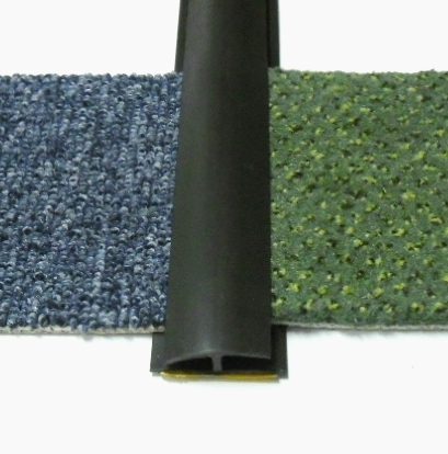 Přechodová lišta na koberec 35mm pvc černá