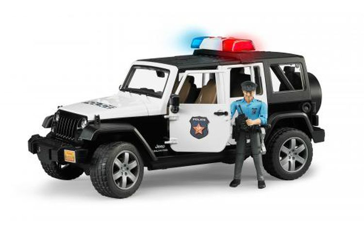 Bruder 02526 JEEP Wrangler Rubicon Policie s policistou