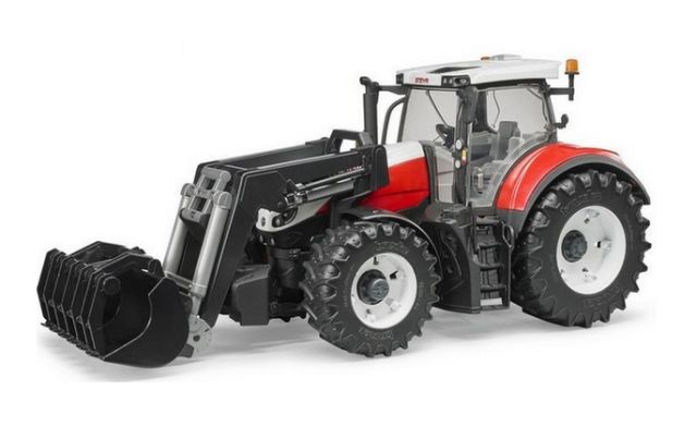 Bruder 03181 Traktor STEYR 6300 Terrus s čelním nakladačem