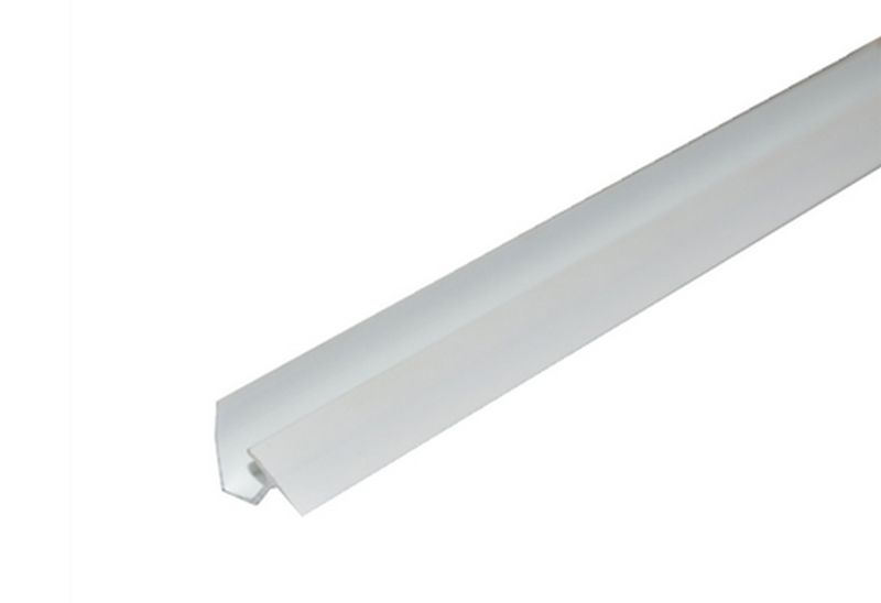 Vnitřní rohový profil 3D PVC panelů GRACE 10x10x2440mm bílá