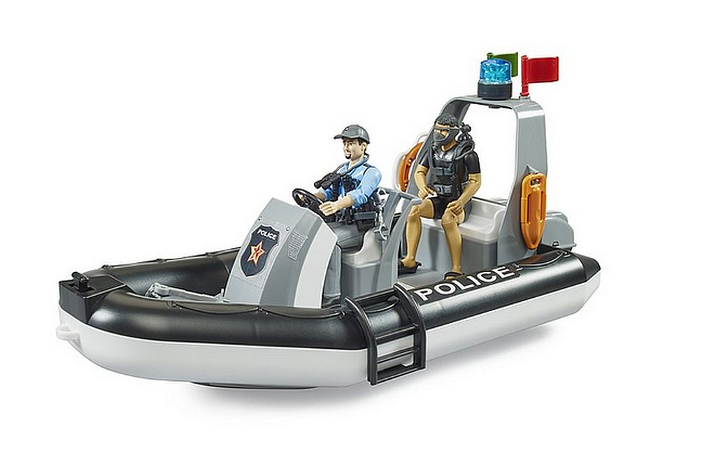Bruder 62733 Policejní člun, 2 figurky a příslušenství