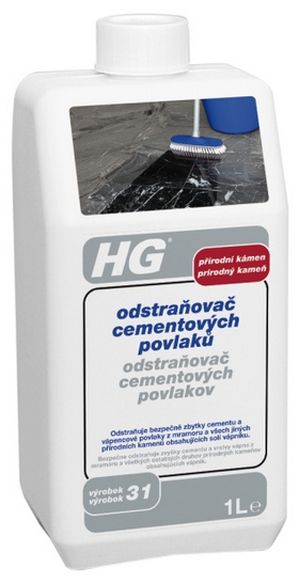 HG Odstraňovač cementových povlaků z přírodního kamene 1l (HG 31)
