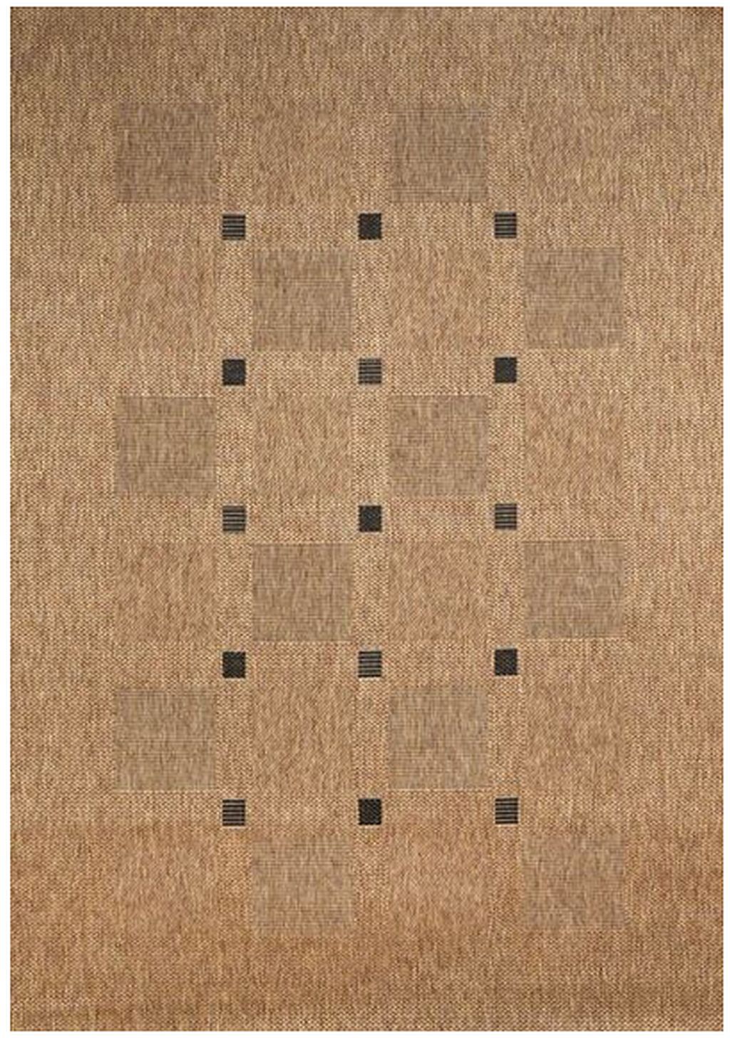 Kusový koberec FLOORLUX 20079 coffee/black 120x170cm (bucle / bukle)