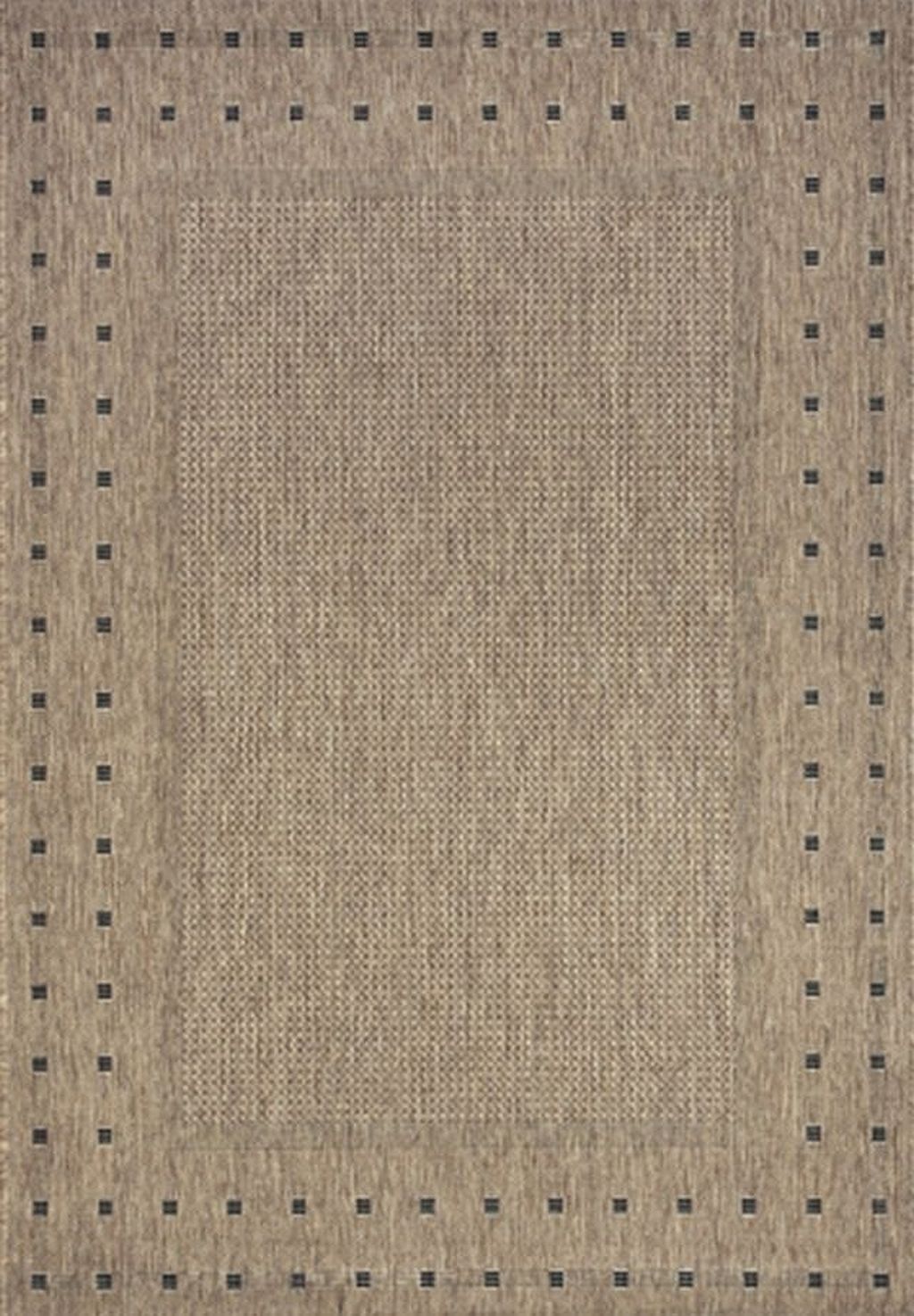 Kusový koberec FLOORLUX 20329 coffee/black 120x170cm (bucle / bukle)